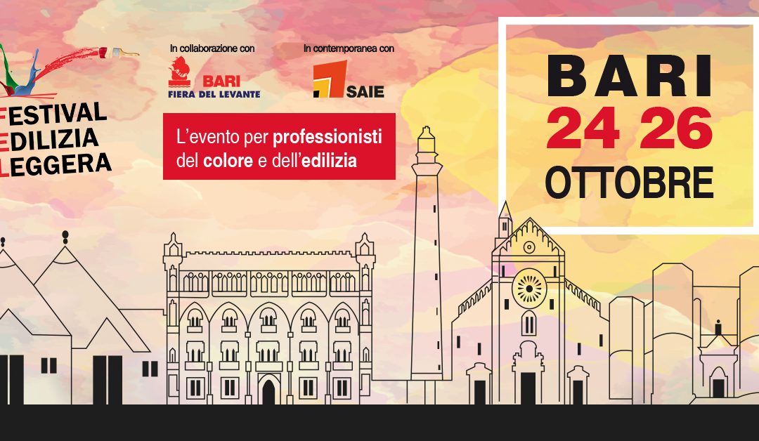 FEL Bari 2019: in Puglia il colore incontra l’edilizia