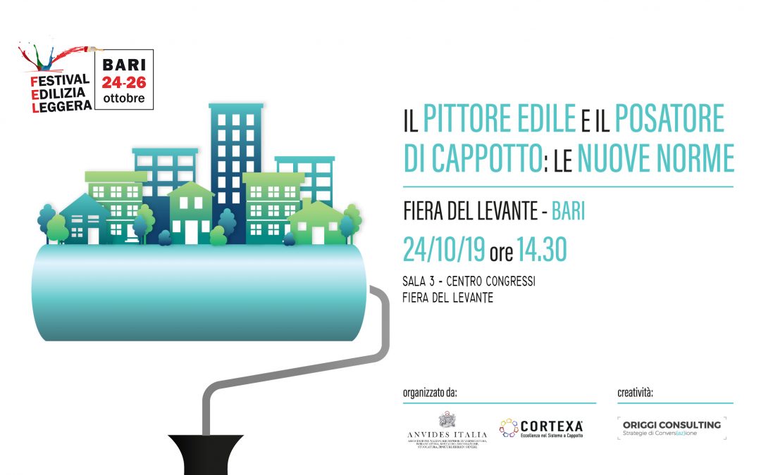CONVEGNO 24 ottobre Bari – La figura del Pittore Edile e del Posatore di Cappotto