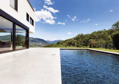 Errelab Modern villa , outdoor, view from poolside