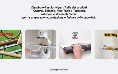 Pennellificio Bulova: L’Eccellenza Italiana che Distribuisce Baixens, Owatrol, Nela Tools e TapeTech